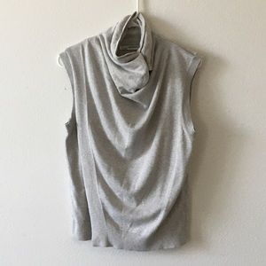 AllSaints Asymmetric Sleeveless Drape Top